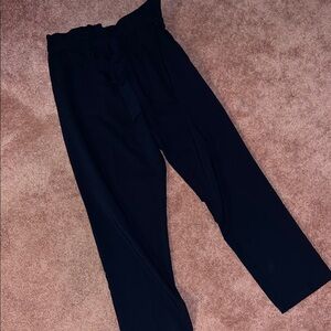 Elegant Navy Wide Leg Women's Pants